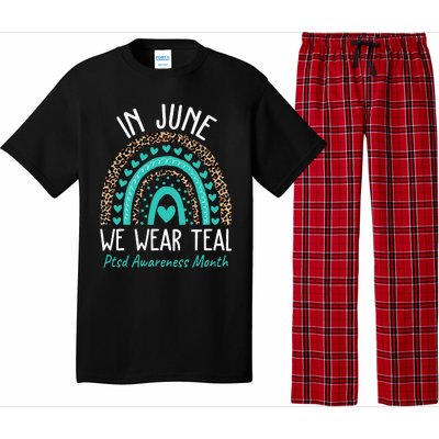 In June We Wear Teal PTSD Awareness Month Pajama Set