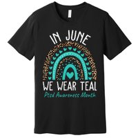 In June We Wear Teal PTSD Awareness Month Premium T-Shirt