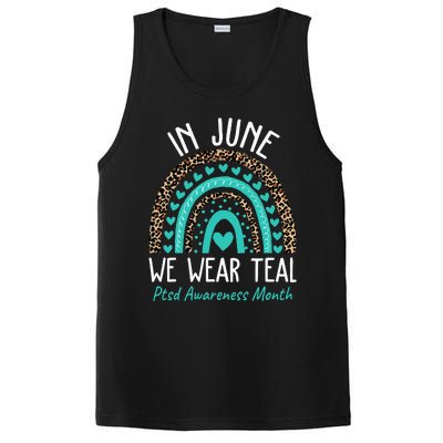 In June We Wear Teal PTSD Awareness Month PosiCharge Competitor Tank