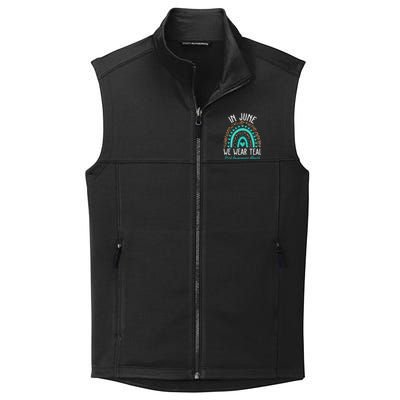 In June We Wear Teal PTSD Awareness Month Collective Smooth Fleece Vest