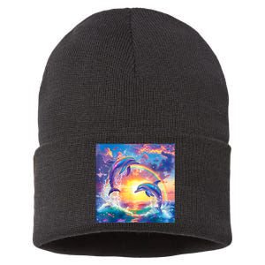 I Just Wanna Be Part Of Your Symphony Symphony Dolphin Meme Sustainable Knit Beanie