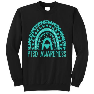 In June We Wear Teal PTSD Awareness Month Tall Sweatshirt