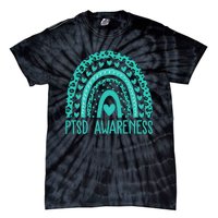 In June We Wear Teal PTSD Awareness Month Tie-Dye T-Shirt