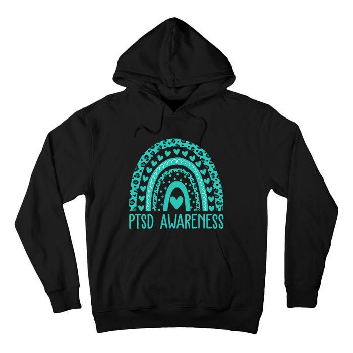 In June We Wear Teal PTSD Awareness Month Tall Hoodie