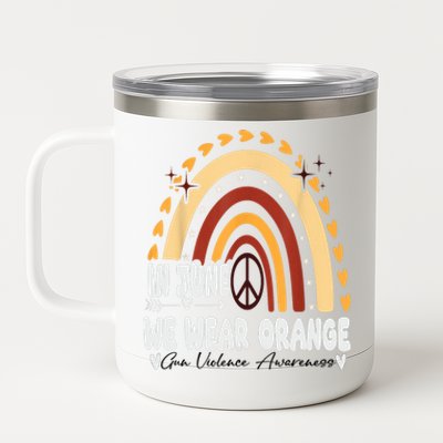 In June We Wear Orange End Gun Violence Awareness 12 oz Stainless Steel Tumbler Cup