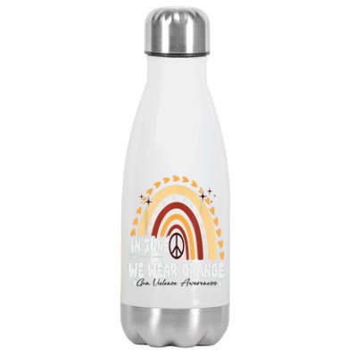 In June We Wear Orange End Gun Violence Awareness Stainless Steel Insulated Water Bottle