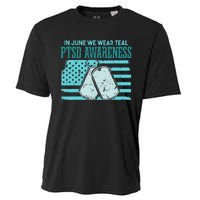 In June We Wear Teal PTSD Awareness Cooling Performance Crew T-Shirt