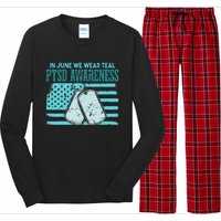 In June We Wear Teal PTSD Awareness Long Sleeve Pajama Set