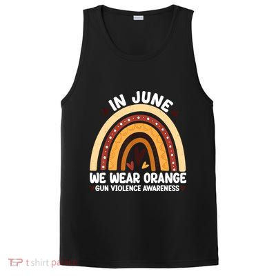 In June We Wear Orange End Gun Violence Awareness PosiCharge Competitor Tank