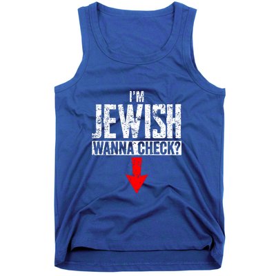 IM Jewish Wanna Check Hebrew Hanukkah Passover Brit Milah Tank Top