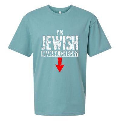 IM Jewish Wanna Check Hebrew Hanukkah Passover Brit Milah Sueded Cloud Jersey T-Shirt