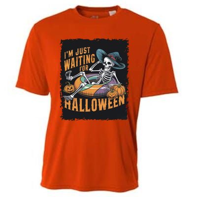 IM Just Waiting For Halloween Gift Cooling Performance Crew T-Shirt