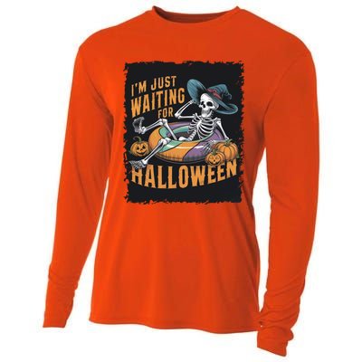 IM Just Waiting For Halloween Gift Cooling Performance Long Sleeve Crew