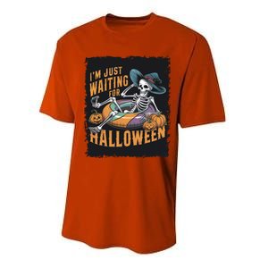 IM Just Waiting For Halloween Gift Performance Sprint T-Shirt