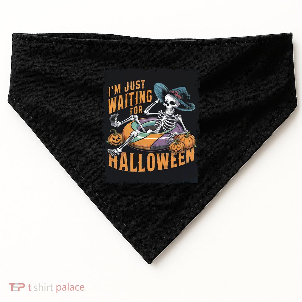 IM Just Waiting For Halloween Gift USA-Made Doggie Bandana