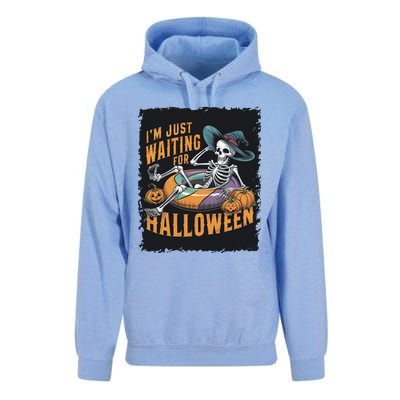 IM Just Waiting For Halloween Gift Unisex Surf Hoodie