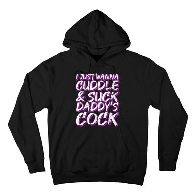 I Just Wanna Cuddle And Suck Daddy's Cock BDSM Sexy DDLG Hoodie