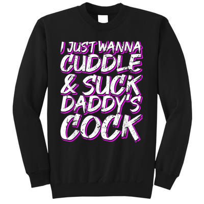 I Just Wanna Cuddle And Suck Daddy's Cock BDSM Sexy DDLG Sweatshirt