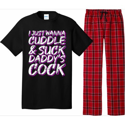 I Just Wanna Cuddle And Suck Daddy's Cock BDSM Sexy DDLG Pajama Set