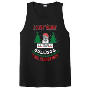 I Just Want To Hang With My Bulldog This Christmas Gift PosiCharge Competitor Tank