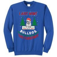 I Just Want To Hang With My Bulldog This Christmas Gift Sweatshirt