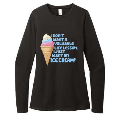 I Just Want An Ice Cream Womens CVC Long Sleeve Shirt