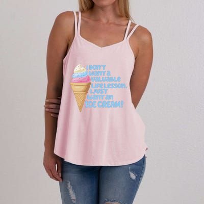 I Just Want An Ice Cream Women's Strappy Tank