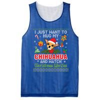 I Just Want To Hug My Chihuahua And Watch Christmas Movie Meaningful Gift Mesh Reversible Basketball Jersey Tank