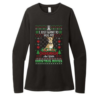 I Just Want To Hug My Chihuahua Dog Christmas Gift Womens CVC Long Sleeve Shirt