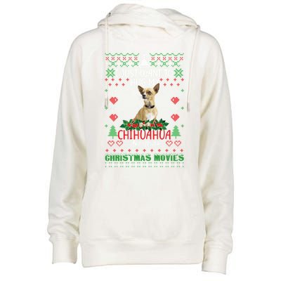 I Just Want To Hug My Chihuahua Dog Christmas Gift Womens Funnel Neck Pullover Hood