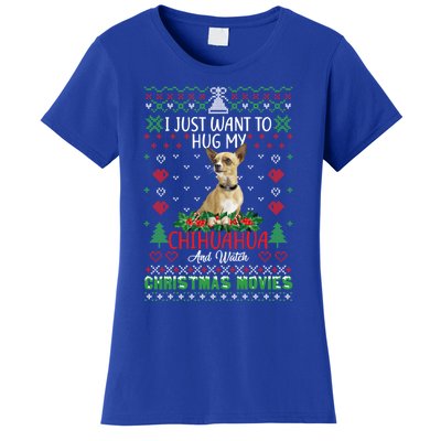 I Just Want To Hug My Chihuahua Dog Christmas Gift Women's T-Shirt