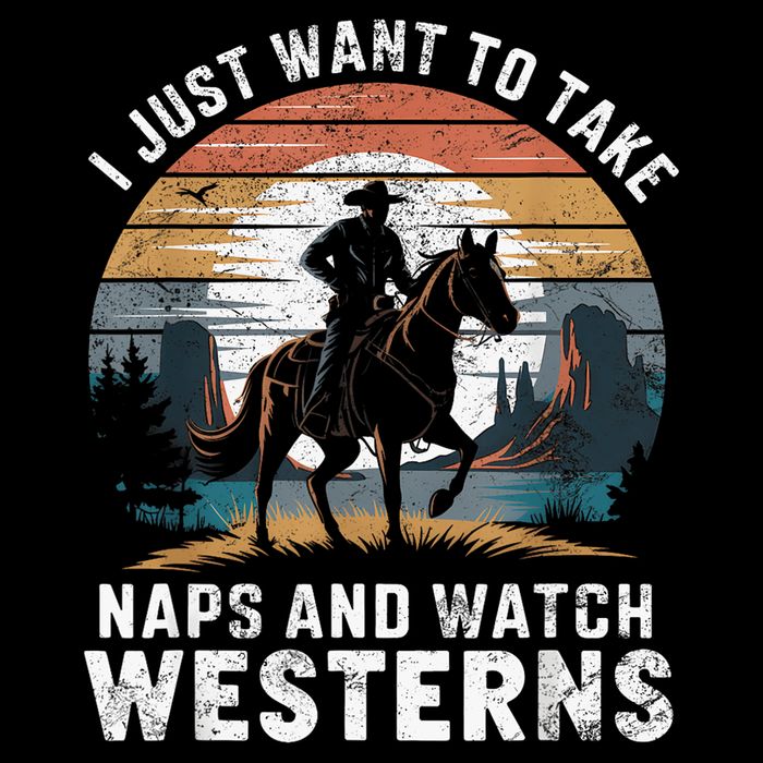 I Just Want To Take Naps And Watch Westerns Retro Vintage Wool Snapback Cap