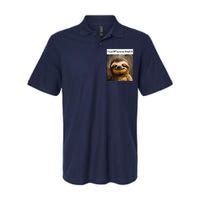 IM Just Wtfing My Way Through Life Funny Cute Sloth Saying Softstyle Adult Sport Polo