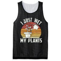 I Just Wet My Plants Gardening & Plant Lover Funny Gardener Mesh Reversible Basketball Jersey Tank