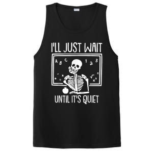 Ill Just Wait Until Its Quiet Teacher Lazy Halloween Costume PosiCharge Competitor Tank