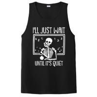 Ill Just Wait Until Its Quiet Teacher Lazy Halloween Costume PosiCharge Competitor Tank