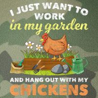 I Just Want To Work In My Garden And Hangout With My Chicken Legacy Tie Dye Trucker Hat