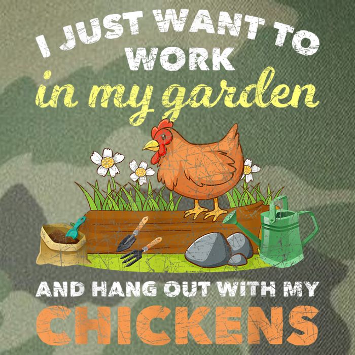 I Just Want To Work In My Garden And Hangout With My Chicken Legacy Tie Dye Trucker Hat