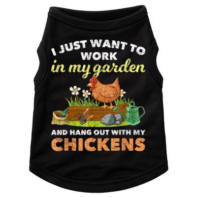 I Just Want To Work In My Garden And Hangout With My Chicken Doggie Tank