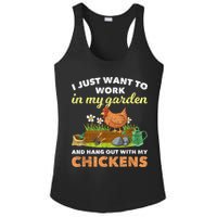 I Just Want To Work In My Garden And Hangout With My Chicken Ladies PosiCharge Competitor Racerback Tank