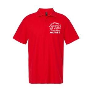 I Just Want To Bake Stuff And Watch Christmas Movies Shirts Softstyle Adult Sport Polo