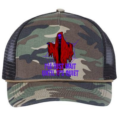 Ill Just Wait Until Its Quiet Retro Rope Trucker Hat Cap