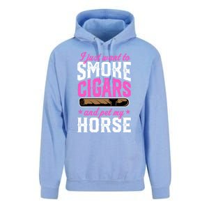 I Just Want To Smoke Cigars And Pet My Horse Gift Unisex Surf Hoodie