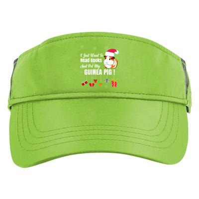 I Just Want To Read Books Cute Guinea Pig Christmas Gift Adult Drive Performance Visor