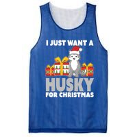 I Just Want A Husky For Christmas Cute Christmas Husky Great Gift Mesh Reversible Basketball Jersey Tank