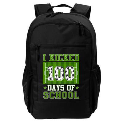 I Kicked 100 Days Of School Soccer 100th Day Boy Backpack