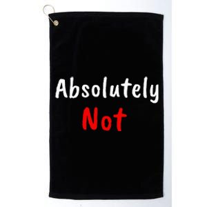 Imran Khan Absolutely Not Pti Pakistan Prime Minister Platinum Collection Golf Towel