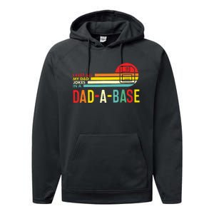 I Keep All My Dad Jokes In A Dadabase New Dad Performance Fleece Hoodie