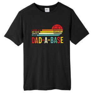 I Keep All My Dad Jokes In A Dadabase New Dad Tall Fusion ChromaSoft Performance T-Shirt