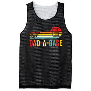 I Keep All My Dad Jokes In A Dadabase New Dad Mesh Reversible Basketball Jersey Tank